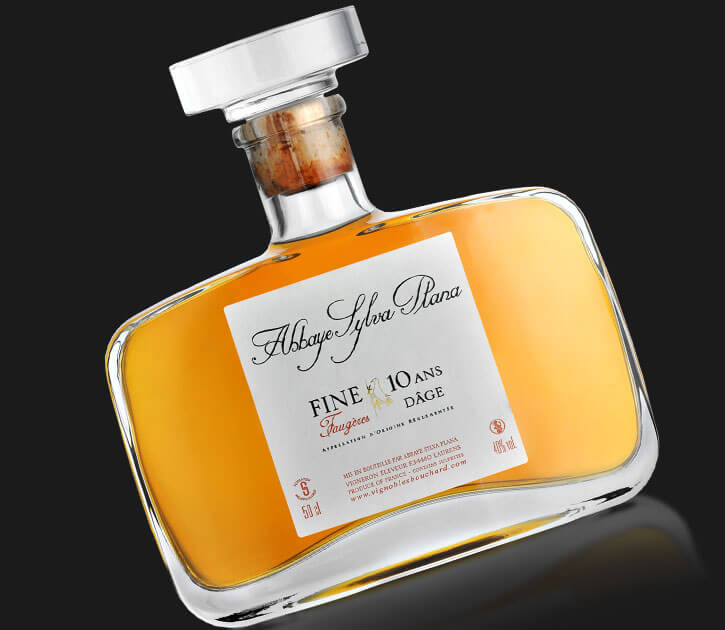 Eau de vie Fine de Faugères 10 ans d'âge AOC Faugères - AOP Faugères de l'abbaye Sylva Plana