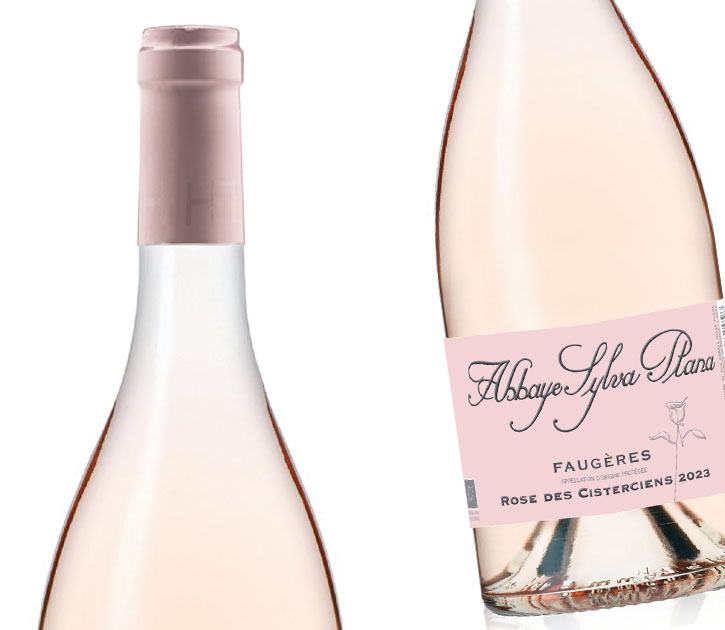 Vin rosé Les Novices AOP Faugères - AOC Faugères de l'abbaye Sylva Plana