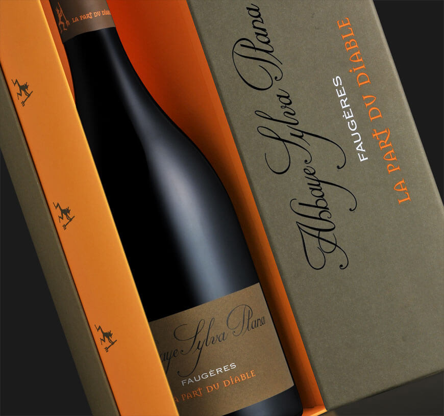 Abbaye Sylva Plana AOP Faugères, La Part du Diable wine, available at the tasting cellar