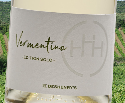 Domain Deshenry's : white wine Vermentino, local PGI wine from Côtes de Thongue