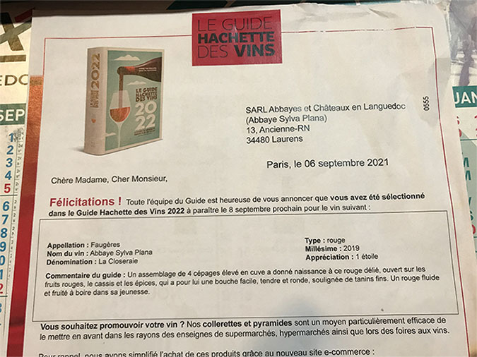 Récompense guide hachette 2022