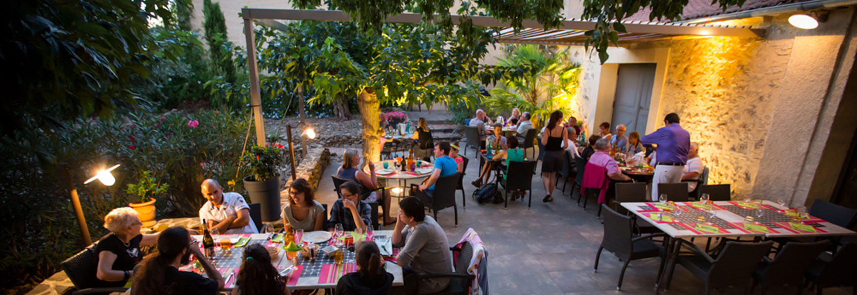 Restaurant near Béziers La Table Vigneronne at Abbaye Sylva Plana